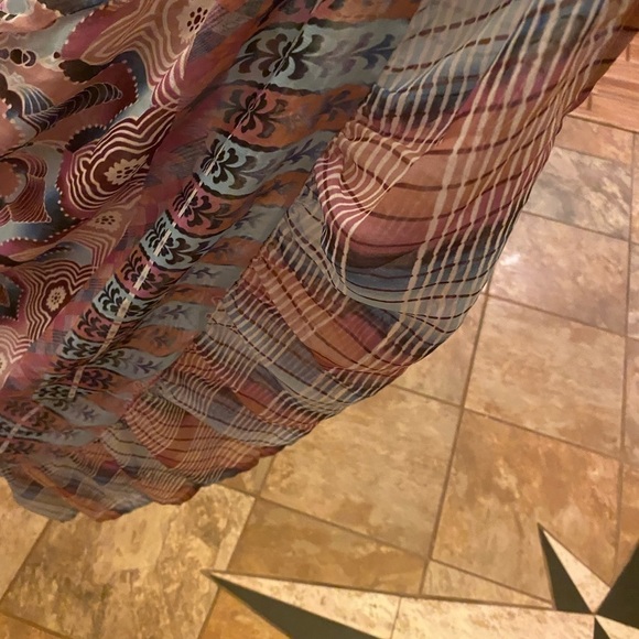 Anna SUI MULTICOLORED MAXI DRESS SIZE M - Picture 11 of 13